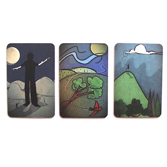 Drawings & illustration |  ART Cards | "Panorama Stories" (3 cards ) - Picture 1 of 2